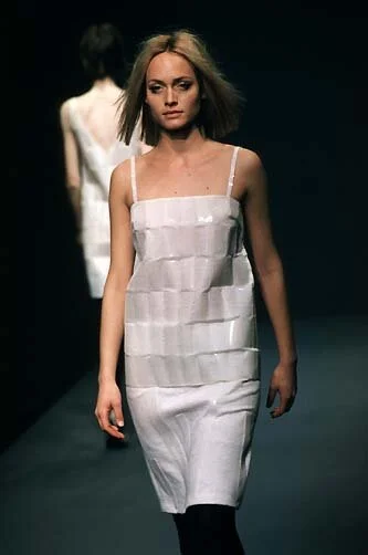 Prada F/W 1998 plastic tile silk top — JAMES VELORIA